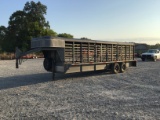 24FT GOOSENECK CATTLE TRAILER - NO TITLE