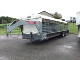 NEW 2021 NECKOVER 32FT GOOSENECK STOCK TRAILER