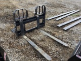 USED 48'' BOBCAT BRAND QT PALLET FORKS