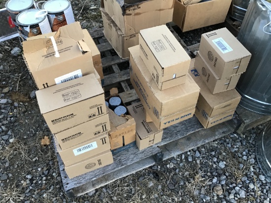 SEVERAL CASES OF PAINT - CANS/QUARTS/GALLONS