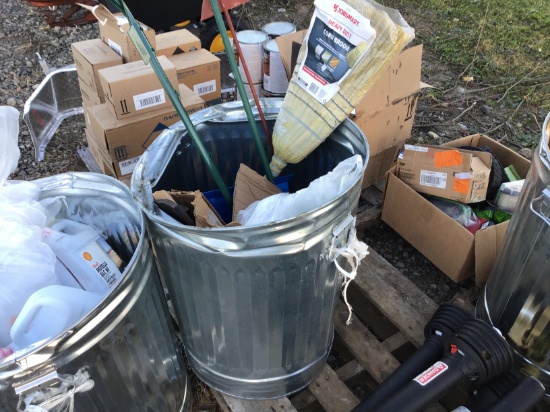 GARBAGE CAN W/ MISC