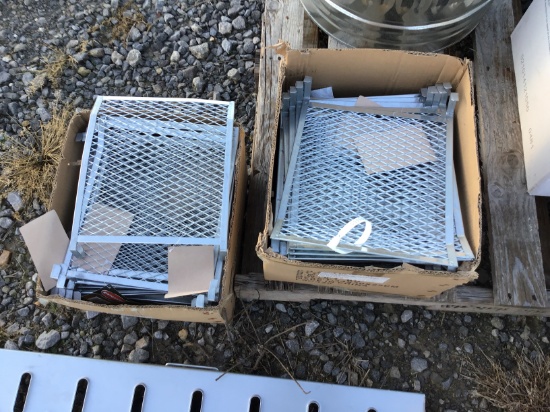 (2) BOXES OF ALUM RACKS