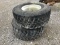 (2) 445/65-R22.5 TRUCK TIRES ON ALUMINUM RIMS