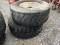(2) 445/65-R22.5 TRUCK TIRES ON ALUMINUM RIMS
