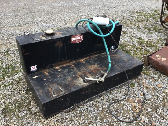 BLACK L-SHAPED FUEL TANK W/ PUMP