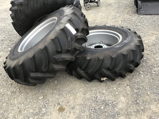 (2) NEW 16.9X28 TITAN TRACTOR TIRE AND RIM - PRICE PER TIRE