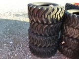 (4) NEW 12-16.5 SKID STEER TIRES - ALL ONE PRICE