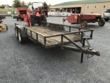 16FT BUMPERHITCH FLATBED TRAILER - NO TITLE