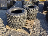 (4) NEW 12-16.5 SKID STEER TIRES - ALL ONE PRICE