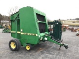 566 JOHN DEERE ROUND BALER W/ MONITOR