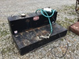 BLACK L-SHAPED FUEL TANK W/ PUMP
