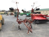 4217 NEW IDEA 4 BASKET HYD HAY TEDDER
