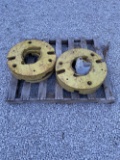 (6) JOHN DEERE WHEEL WEIGHTS OFF OF 50 SERIES - PRICE PER WEIGHT X 6