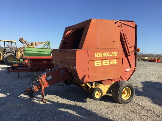 664 NEW HOLLAND ROUND BALER