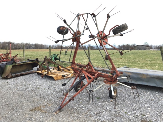4 SPOOL ROSSI HAY TEDDER