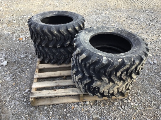 (4) NEW 10-16.5 SKID STEER TIRES - ALL ONE PRICE