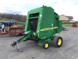 457 JOHN DEERE ROUND BALER W/ NET