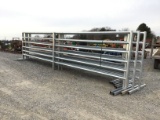 (9) 25FT FREE STANDING CORRAL PANELS - ALL ONE PRICE