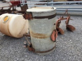 140 GALLON METAL TANK W/ BRACKETS