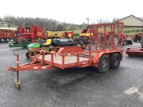 6X12 BUMPERHITCH FLATBED TRAILER - NO TITLE