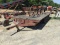 TRI-AXLE BUMPERHITCH FLATBED FARM TRAILER - NO TITLE