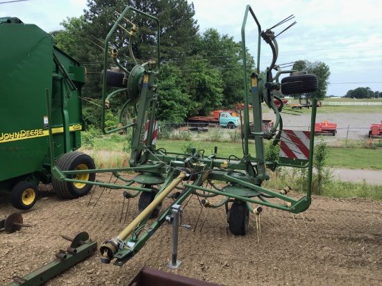 KW5.52/4X7T KRONE 4 BASKET HYD FOLD/TILT TEDDER - VERY NICE