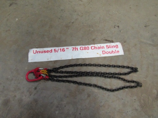 NEW 7FT 5/16 G80 CHAIN SLING