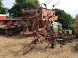 4 BASKET ROSSI HAY TEDDER W/ SHAFT