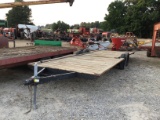 20FT BUMPERHITCH FLATBED TRAILER - NO TITLE