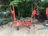 4 BASKET KUHN HYD FOLD HAY TEDDER - VERY NICE