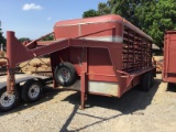 16FT GOOSENECK STOCK TRAILER - NO TITLE