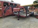 18FT GOOSENECK FLATBED TRAILER - NO TITLE