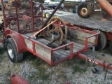 8FT BUMPERHITCH FLATBED TRAILER - NO TITLE