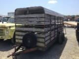 16FT BUMPERHITCH STOCK TRAILER - NO TITLE