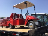 ELECTRIC GOLF CART W/ STOCK TRAILER - NO TITLE