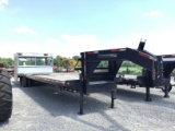 2017 TEXAS PRIDE 40FT GOOSENECK FLATBED TRAILER W/ TITLE