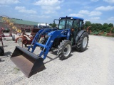 TN75D NEW HOLLAND TRACTOR W/ CAB AND LOADER - VERY NICE