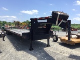TEXAS PRIDE 40FT GOOSENECK FLATBED TRAILER - NO TITLE