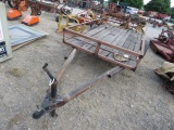 5X12FT BUMPER PULL FLATBED TRAILER - NO TITLE