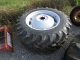 (2) 12.4/28 TRACTOR TIRES - BOTH ONE PRICE