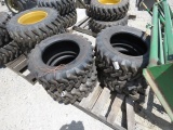 (4) NEW 10-16.5 SKID STEER TIRES - ALL ONE PRICE