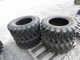 (4) NEW 12-16.5 SKID STEER TIRES - ALL ONE PRICE