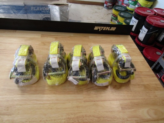 NEW 1''X15' RATCHET STRAPS - 5 TIMES THE PRICE