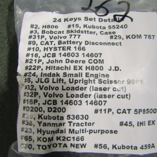 NEW SET OF (24) KEYS