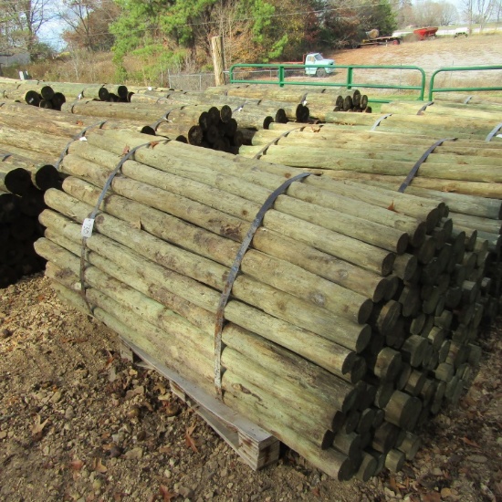 APPROX (100) 3'' X 7' TREATED FENCE POST
