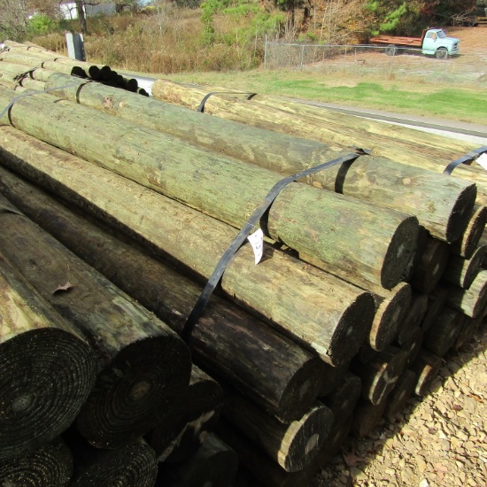APPROX (24) 7'' X 8' TREATED FENCE POST