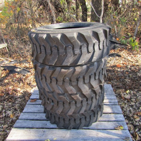 (4) NEW 10-16.5 SKID STEER TIRES - ALL ONE PRICE
