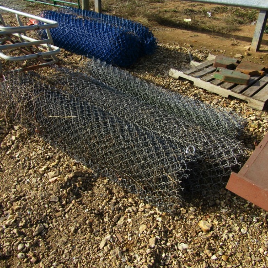 (3) ROLLS OF CHAIN LINK FENCE - ALL ONE PRICE