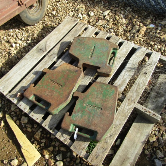 (3) JOHN DEERE WEIGHTS - 3X TIMES THE PRICE