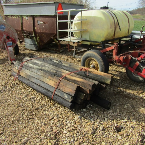 BUNDLE OF APPROX 7FT USED FENCE POST